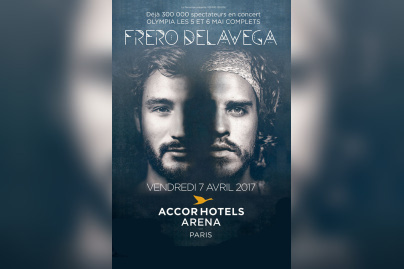 Fréro Delavega en concert à l’Arena Bercy de Paris en avril 2017