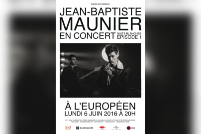 Jean-Baptiste Maunier en concert à l'Européen de Paris 