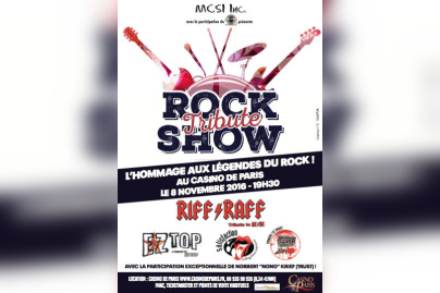 Rock Tribute Show au Casino de Paris en novembre 2016