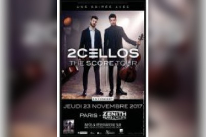 2Cellos en concert au Zénith de Paris en novembre 2017