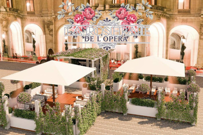 La Roseraie : terrasse estivale 2017 de l’Opéra Restaurant