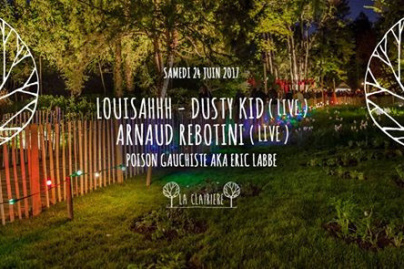 Louisahhh, Dusty Kid et Arnaud Rebotini à La Clairière
