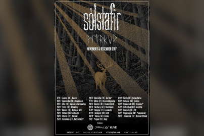 Sólstafir en concert à l'Alhambra de Paris en novembre 2017