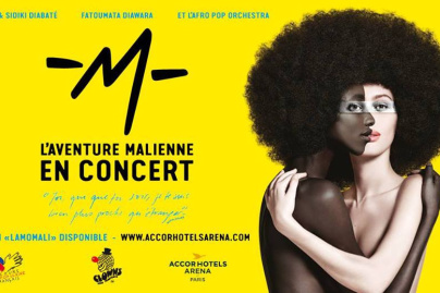 LAMOMALI de -M- en concert à l'Arena Bercy de Paris en décembre 2017