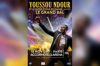 Youssou N'Dour en concert à l'Arena Bercy de Paris en novembre 2017
