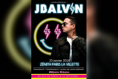 J Balvin en concert au Zénith de Paris en janvier 2018 