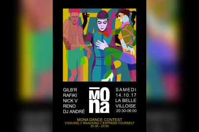 Mona à La Bellevilloise avec Gilb’R et Nick V
