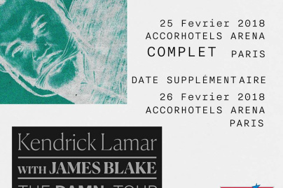 Kendrick Lamar en concert à l'AccorHotels Arena Bercy de Paris en février 2018 