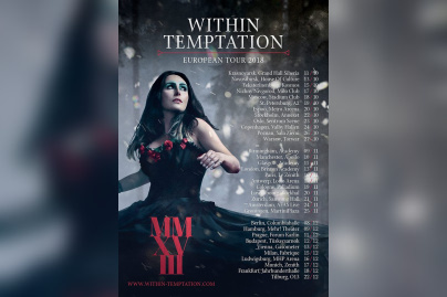 Within Temptation en concert au Zénith de Paris en novembre 2018