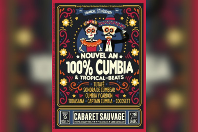 Réveillon 2018 à Paris : Nouvel an 100% Cumbia au Cabaret Sauvage