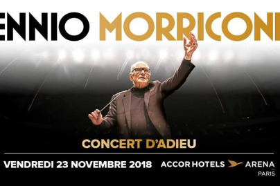 Ennio Morricone en concert à l'AccorHotels Arena Bercy de Paris en novembre 2018 