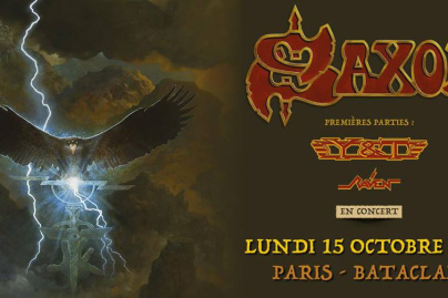 Saxon en concert au Bataclan de Paris en octobre 2018