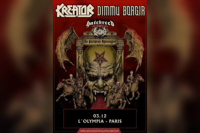 Kreator et Dimmu Borgir en concert à l'Olympia de Paris décembre 2018