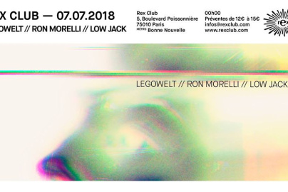 Rex Club présente Legowelt, Ron Morelli et Low Jack