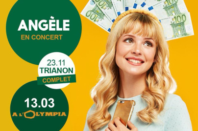 Angèle en concert à l'Olympia de Paris en mars 2019