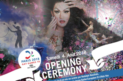 Gay Games 2018 à Paris : cérémonie d'ouverture au Stade Jean Bouin
