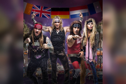 Steel Panther en concert au Bataclan de Paris en février 2019