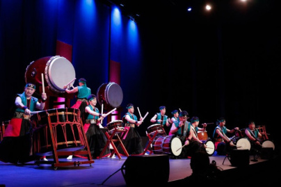 Les Tambours Sacrés Zuihô Taiko à la Maison de la Culture du Japon
