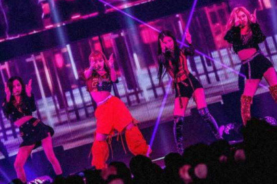 BlackPink, le groupe de K-pop féminin, en concert  au Zénith de Paris en mai 2019