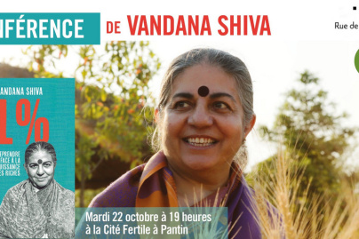 Vandana Shiva : conférence et séance de dédicaces à La Cité Fertile à Paris