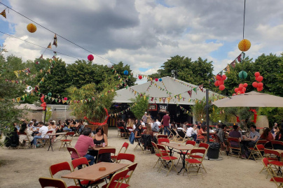 La Terrasse Latino du Cabaret Sauvage avec l’équipe de Fiesta De Cumbia Paris