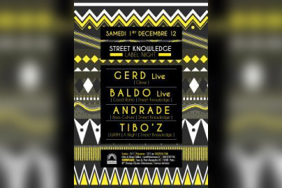 Street Knowledge Label Night au Showcase avec Gerd en live, Baldo en live, Andrade et Tibo’z