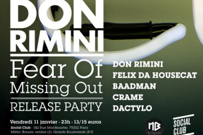 Fear of Missing out Release Party au Social Club avec Don Rimini 