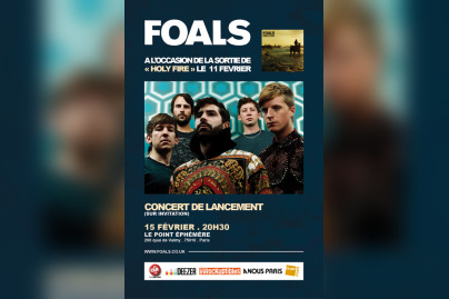 Foals en concert privé au Point Ephémère 