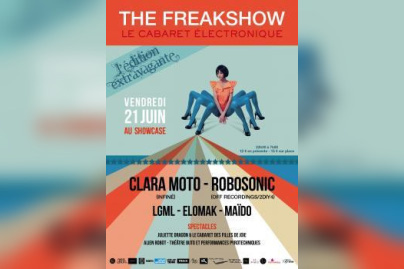 The Freakshow au Showcase avec Clara Moto et Robosonic