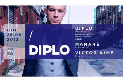 Aftershow Major Lazer au Showcase avec Diplo en DJ Set 