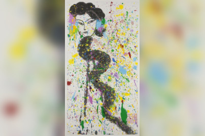 Le Voleur de fleurs, l'expo de Walasse Ting au musée Cernuschi