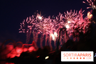 Inauguration officielle de la Forêt d'Idefix, feux d'artifice 25 ans Astérix