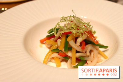 Salade de calamars et poivrons colorés du Chef Ip