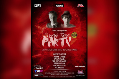 Alien Factory invite Wackii Time Party