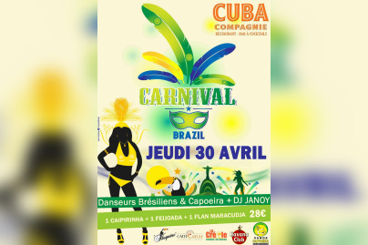 Carnaval Brésilien au Cuba Compagnie Café le 30 avril 2015