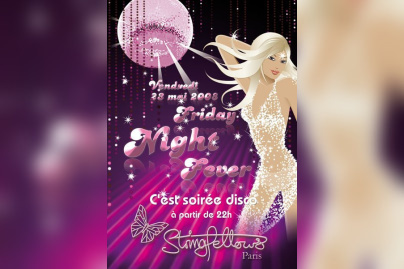 Affiche disco stringfellows