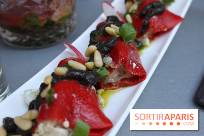 Les Piquillos farcis au fromage frais à la Petite Mangerie restaurant