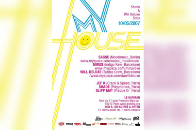 Soirée, My House, Batofar, Minimal, Electro 