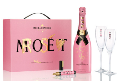 Saint Valentin avec le Champagne Moet et André