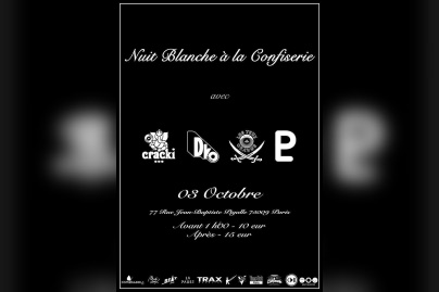 Nuit blanche à la Confiserie w/ Cracki * D.ko * Les Yeux oranges * La Pause * Cosmic Club