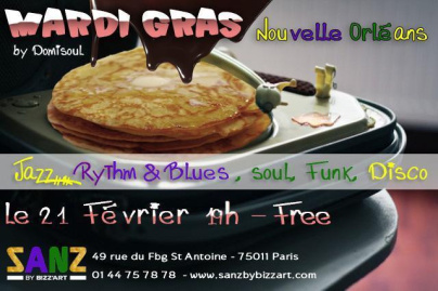 "MARDI GRAS PARTY" @SANZ by Bizz'art!