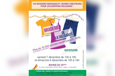 Braderie de la Solidarité 2013 de l’association Autremonde