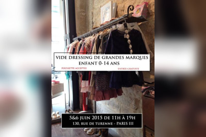 Vide dressing pour enfants au Dépôt Bobo rue de Turenne