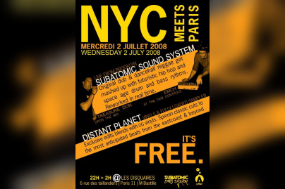 Soirée, NYC, Paris, Disquaires, Subatomic