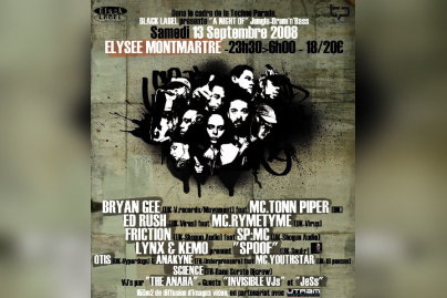 Soirée, Paris, A Night of Jungle, Drum'n'Bass, Elysée Montmartre