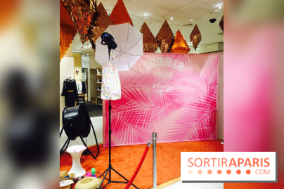Photo-call pour se sentir en vacances - Afterwork des Galeries Lafayette pour le Summer Break
