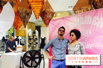 Photo-call pour se sentir en vacances - Afterwork des Galeries Lafayette pour le Summer Break