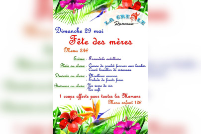   Fête des mères au Restaurant La Creole