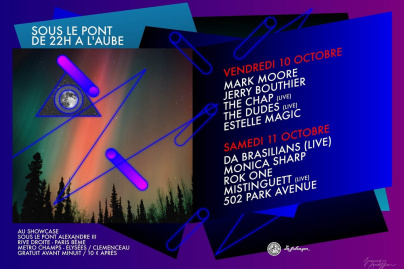 Soirée, Paris, Sous le Pont, Pont Alexandre 3, Showcase