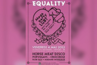 EQUALITY : Mega party LGBT pour le droit au mariage Homos , hétéros : tous égaux !